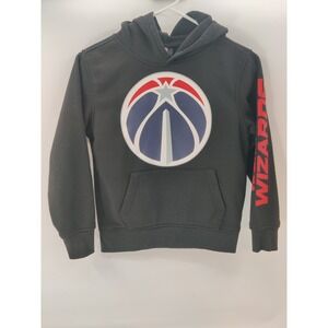 Kids Washington‎ Wizards NBA Black Hoodie Pullover Sweatshirt Size 8